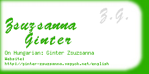 zsuzsanna ginter business card